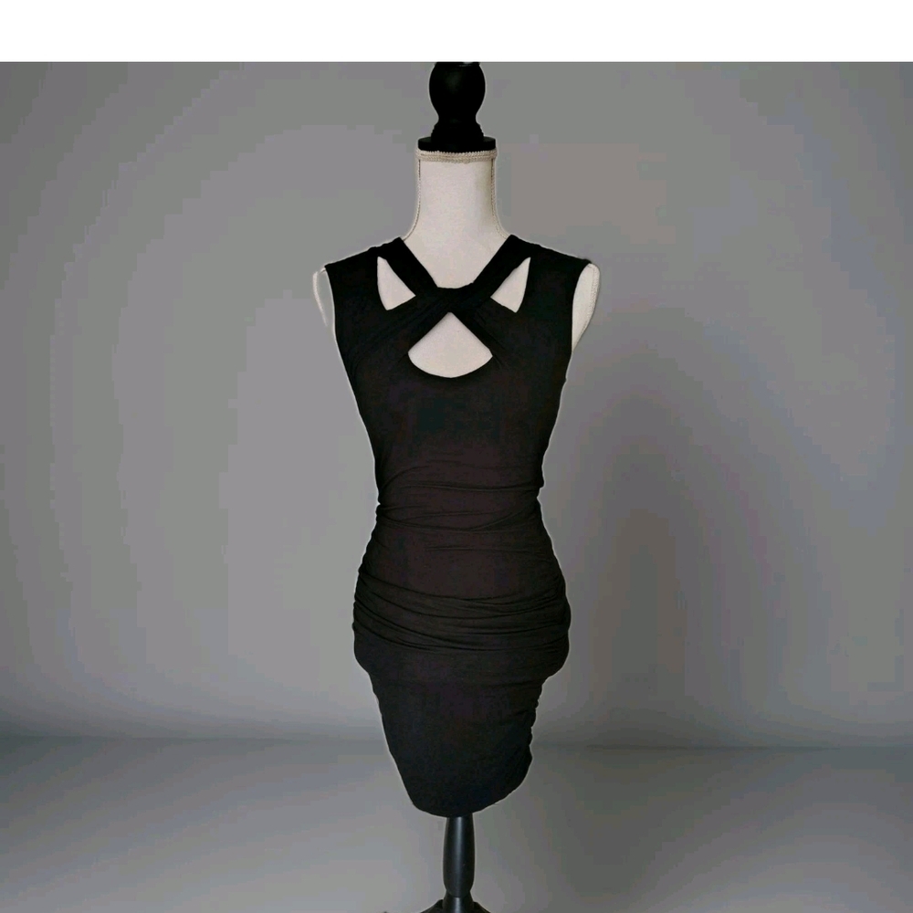 New INC International Concepts Black Backless Dress